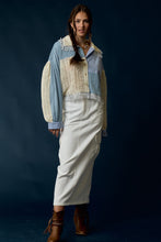 Load image into Gallery viewer, White Cargo Denim Maxi Skirt
