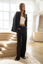 Load image into Gallery viewer, Elevated Essentials Black Pleated Trousers
