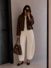 Load image into Gallery viewer, First Class Brown Dot Windbreaker
