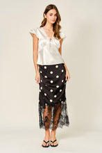 Load image into Gallery viewer, Infinite Daydreams Silk Mix Skirt in Black
