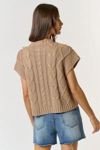 The Love Shack Sweater in Taupe