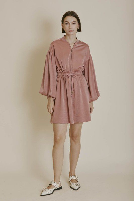 Always Right Mauve Utility Dress