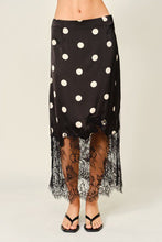 Load image into Gallery viewer, Infinite Daydreams Silk Mix Skirt in Black
