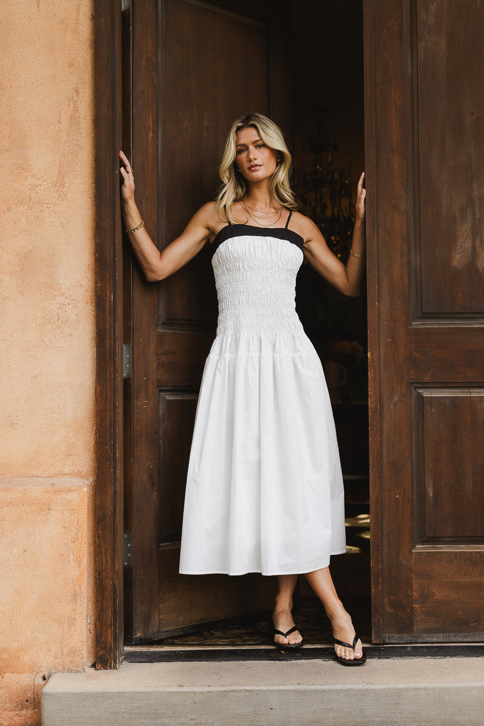 Timeless Treasure Smocked Midi Dress