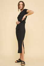 Load image into Gallery viewer, Fortune Midi Dress in Black
