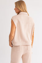 Load image into Gallery viewer, Knit Cargo Vest in Cream
