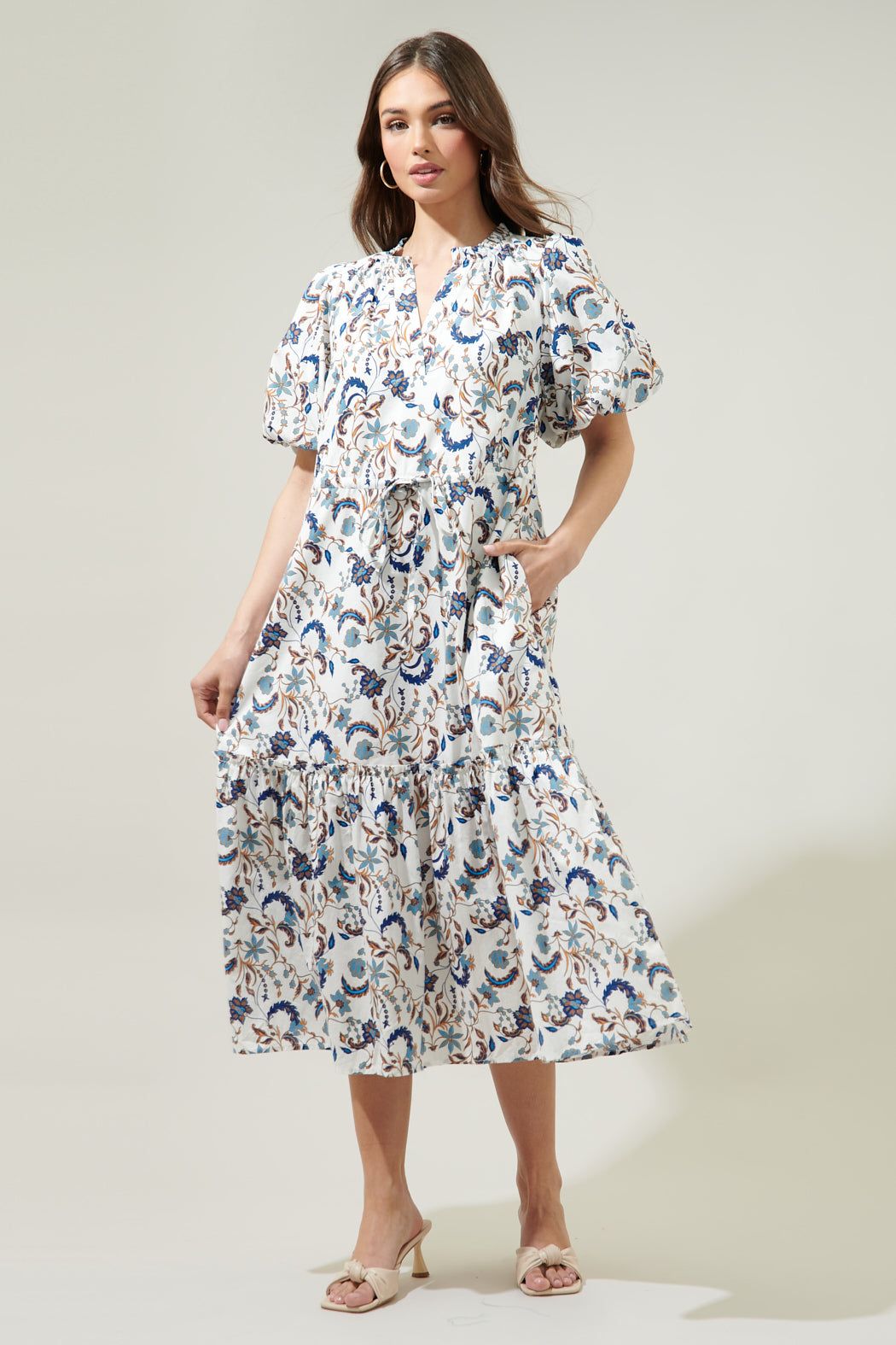 Blanche Floral Midi Dress