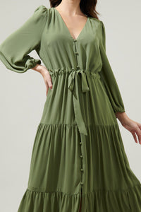 Augusta Olive Maxi Dress