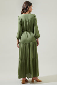 Augusta Olive Maxi Dress