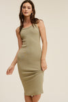 Emelie Ribbed Dress in Sage