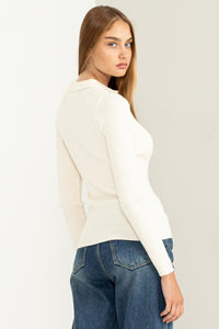 Speak Chic Ribbed Cardigan