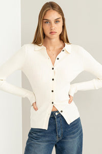 Speak Chic Ribbed Cardigan