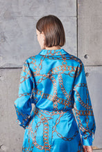 Load image into Gallery viewer, Renaissance Chain Silk Blouse
