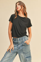 Load image into Gallery viewer, Classic Crop Black Tee
