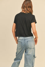 Load image into Gallery viewer, Classic Crop Black Tee
