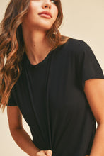 Load image into Gallery viewer, Classic Crop Black Tee
