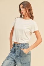 Load image into Gallery viewer, Classic Crop White Tee
