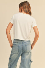 Load image into Gallery viewer, Classic Crop White Tee
