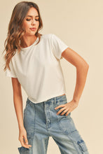 Load image into Gallery viewer, Classic Crop White Tee
