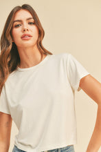 Load image into Gallery viewer, Classic Crop White Tee
