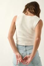 Load image into Gallery viewer, Sculpt Knit Contour Top in White
