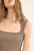 Load image into Gallery viewer, Sculpt Knit Contour Top in Mocha
