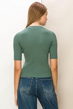 Load image into Gallery viewer, She’s Cool Mock Neck Sweater in Teal
