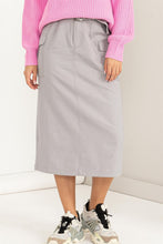 Load image into Gallery viewer, Poise Gray Cargo Skirt
