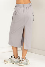 Load image into Gallery viewer, Poise Gray Cargo Skirt
