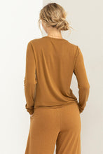 Load image into Gallery viewer, Perfect Long Sleeve Tee in Camel
