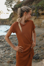 Load image into Gallery viewer, Fortune Midi Dress in Mocha
