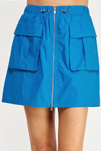 Load image into Gallery viewer, Cool Vibes Cargo Skirt in Cobalt
