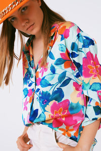 Floral Dream Silky Blouse