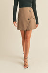 Blazer Look Coffee Skirt