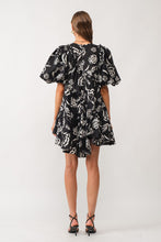 Load image into Gallery viewer, Noir Garden Mini Dress
