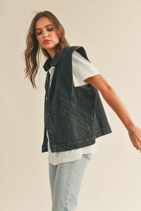 Ryder Washed Denim Vest