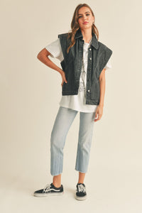 Ryder Washed Denim Vest