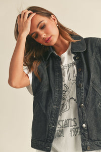 Ryder Washed Denim Vest