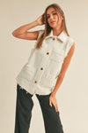 Coco Tweed Ivory Vest