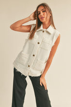 Load image into Gallery viewer, Coco Tweed Ivory Vest
