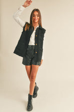 Load image into Gallery viewer, Coco Tweed Black Vest
