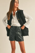 Load image into Gallery viewer, Coco Tweed Black Vest
