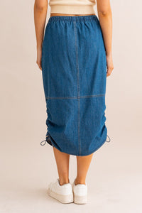 Parachute Denim Skirt