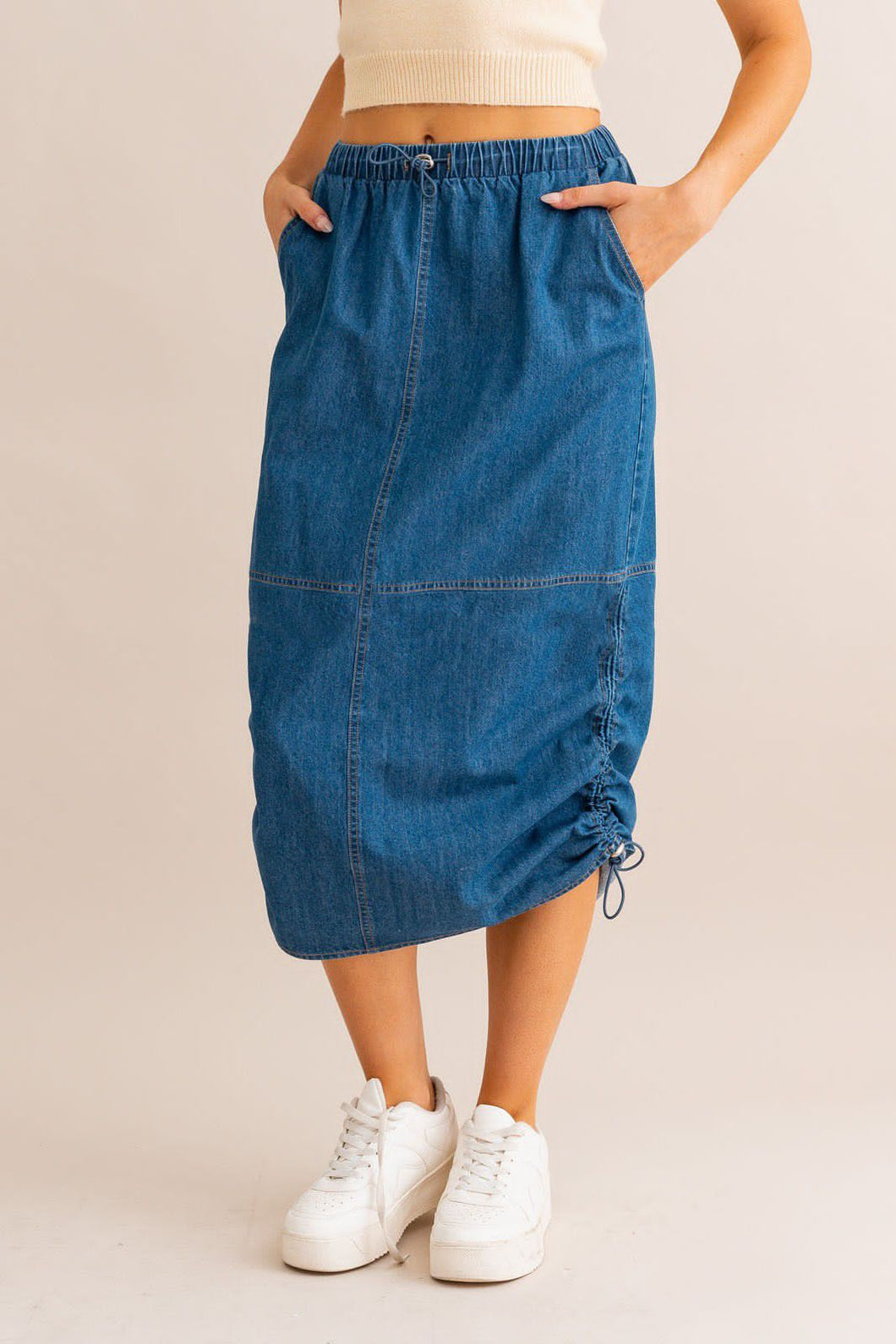 Parachute Denim Skirt