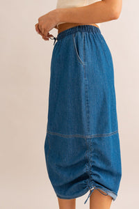 Parachute Denim Skirt