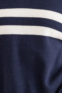 Navy Varsity Knit Set