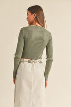 Load image into Gallery viewer, Washed Olive Ribbed Top
