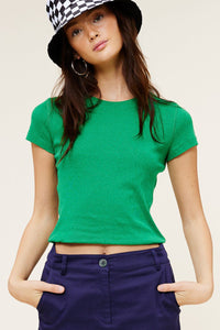 Naomi Baby Tee in Green