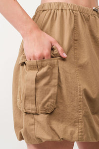 Alix Pocket Skirt in Tan