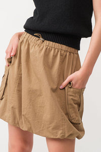 Alix Pocket Skirt in Tan